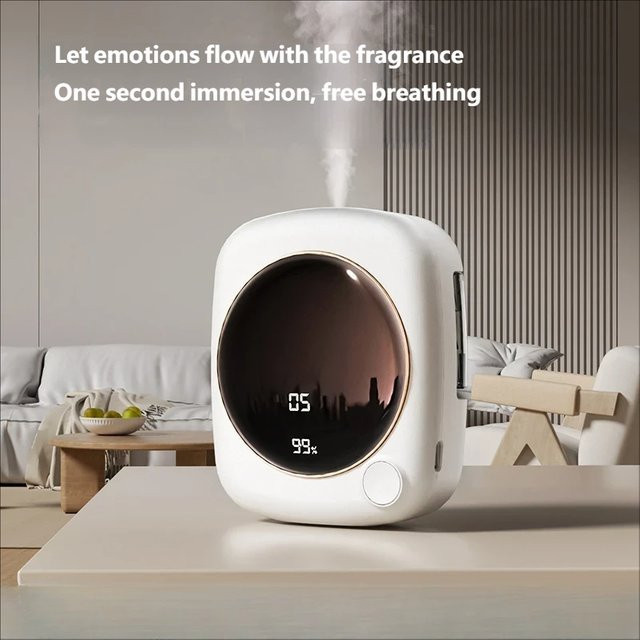 NOCCLILI Aromatherapie-Gerät Multifunktionaler USB-Lufterfrischer und -Reiniger in Weiß - Bild 1