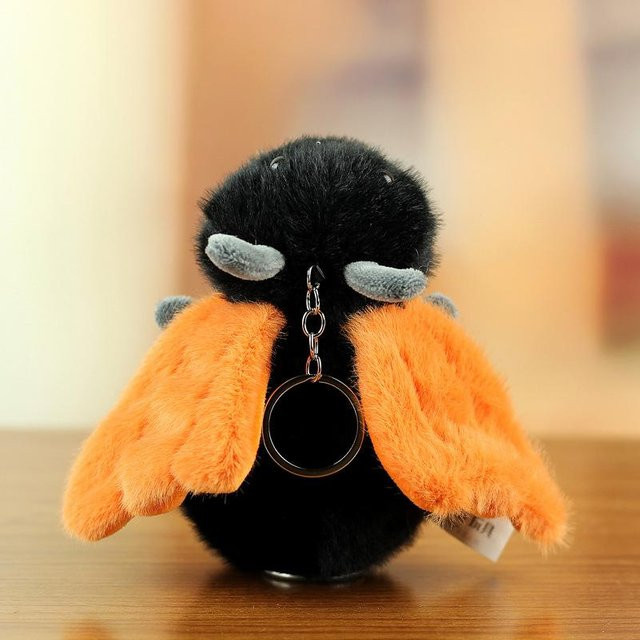 Linyi toy Plüsch Simulation Insekt Schlüsselanhänger, Stoffpuppe, orange - Bild 1