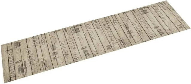 vidaXL Küchenteppich Zaun aus Samt und Polyamid, waschbar und rutschfest, B/T: 60 x 300 cm - Bild 1