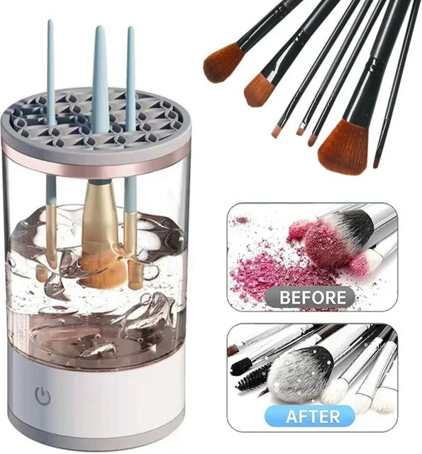NOCCLILI Make-up Pinselreiniger und -trockner mit Reinigungsmatte - Bild 1