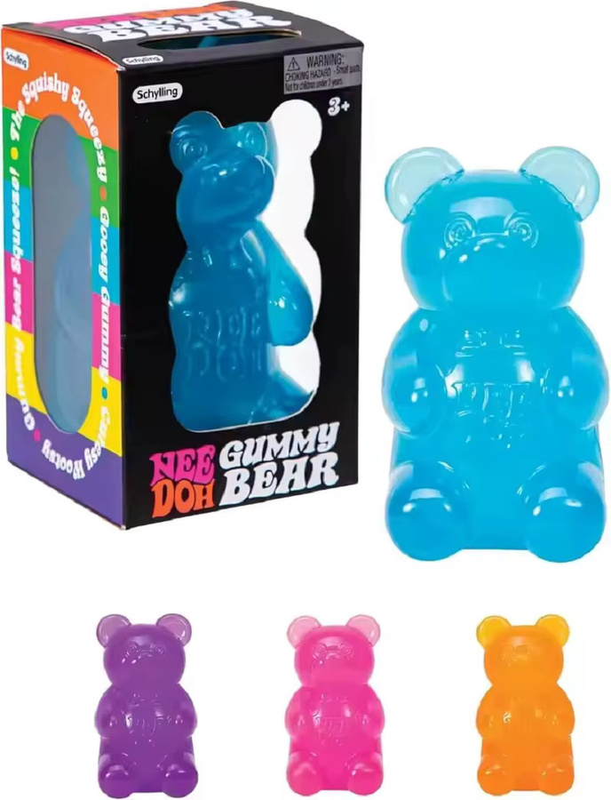 Schylling NeeDoh Gummibärchen-Sensorik-Quetschball, Stressabbau-Spielzeug - Bild 2
