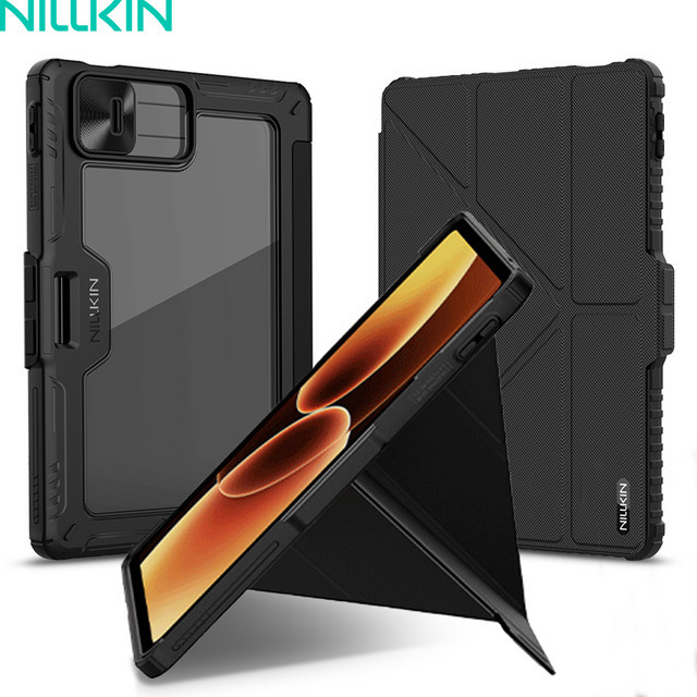 Nillkin Magnetische Schutzhülle für Xiaomi Pad 8 Pro mit Multi-Winkel Klappfunktion, Kamera-Schutz und Bleistift-Halter, Schwarz - Bild 1