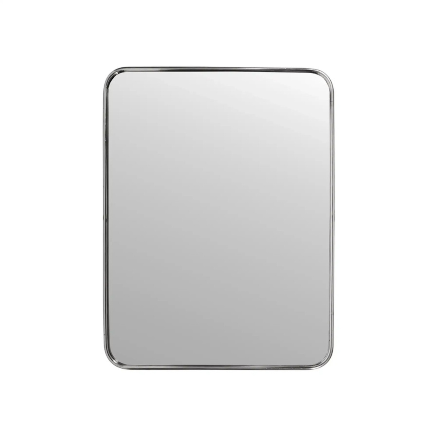 House Doctor Wandspiegel in Silber mit gebürstetem Metall-Finish, Breite: 60 cm, Höhe: 80 cm - Bild 1