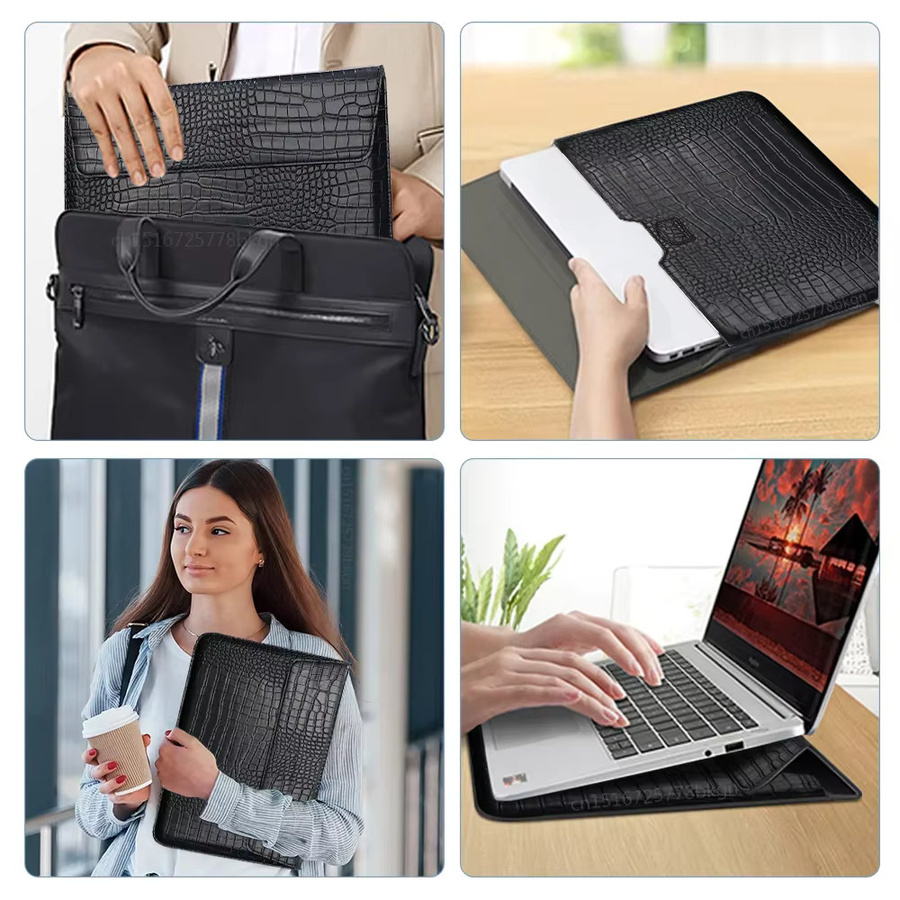 Krokodilleder Flip Case Laptop-Hülle für Apple MacBook Air und MacBook Pro in Pink - Bild 4