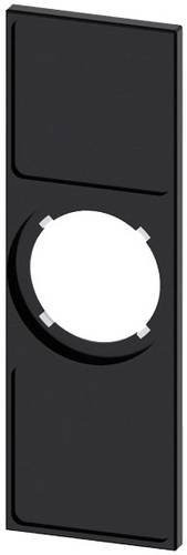 Siemens Schildträger Schwarz B: 29,7 mm, H: 89,6 mm - Bild 1