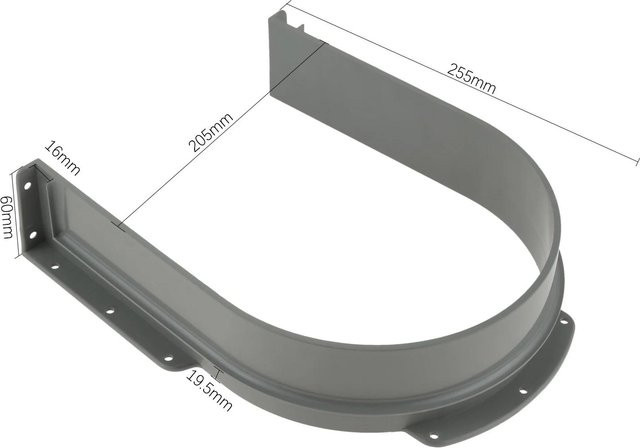 Bag In Love U-Form Spülbecken Schubladen Slot Trennwand aus Kunststoff für den Einbau unter dem Spülbecken in Grau und Weiß - Bild 1