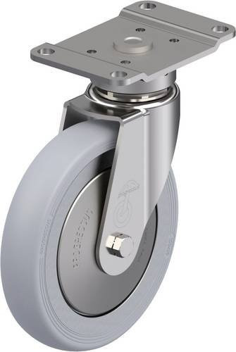 Blickle Edelstahl-Lenkrolle LPX-PGV 150XK-PG2-SG-FA mit 150 mm Rad-Durchmesser und 200 kg Tragfähigkeit in Silber - Bild 1