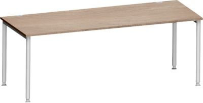Schäfer Shop Genius Schreibtisch MODENA FLEX in Eiche und Weißalu, B: 200 cm, T: 100 cm - Bild 1