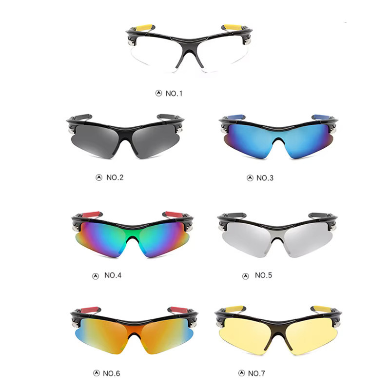 Riderace Sportsonnenbrille, Vollrand, Kunststoff, Mehrfarbig - Bild 3