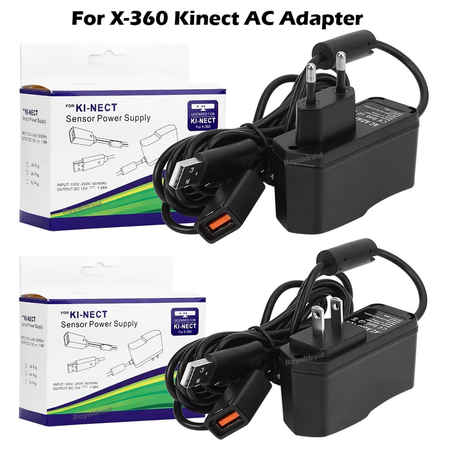 HeroAngel USB AC Netzteil mit USB Ladekabel für Xbox 360 und Xbox 360 Slim in Schwarz - Bild 2