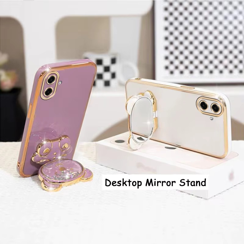Samsung Handyhülle mit Waschbären Motiv in Pink für verschiedene Modelle wie A55 A53 A51 A35 A25 A24 A21S A17 A15 A13 A12 A10 A06 A04 A03S - Bild 1