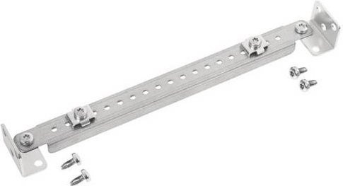 Hager MES-MSGKK160 Montageset für Gitterkabelkanal hinten aus Metall in Silber, Breite: 160 cm - Bild 1