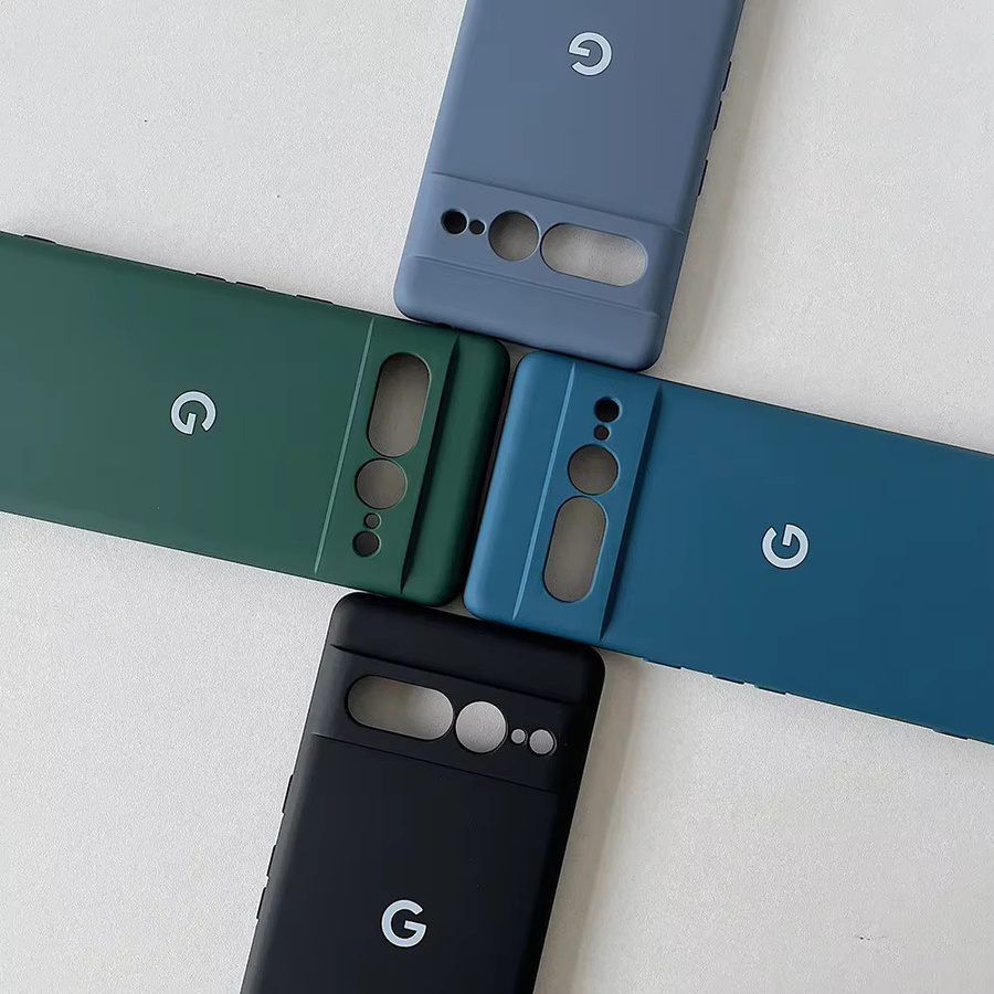Stoßfeste Silikon-Schutzhülle für Google Pixel 10, 9, 8, 7 und A Pro XL in Light Cyan - Bild 3
