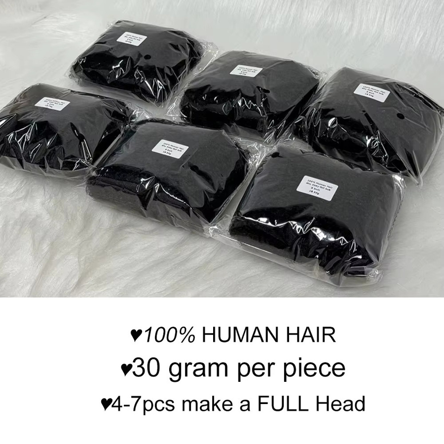 MISHELL Haar Extensions Afro Verworren, Schwarz, 8 Zoll, Unisex - Bild 5
