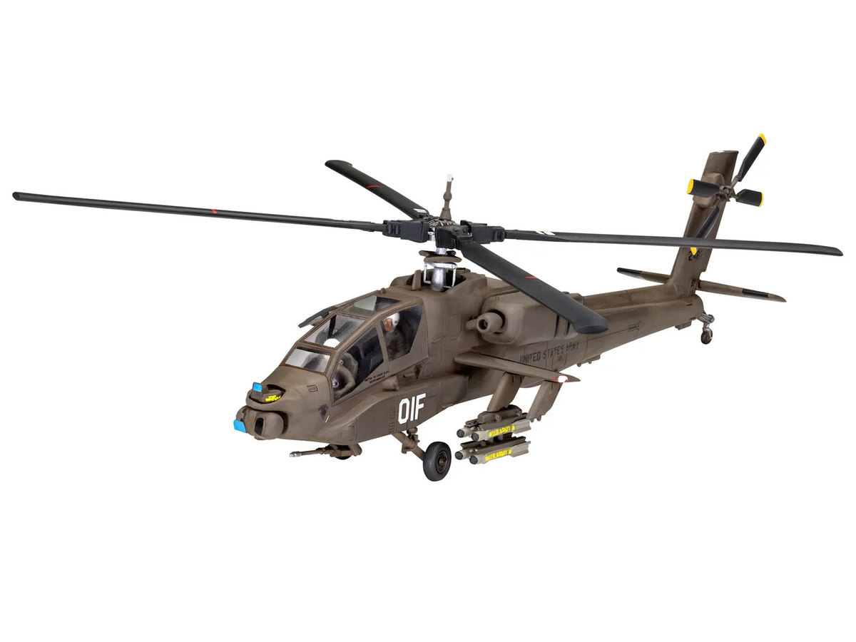 Revell AH-64A Apache, Fahrzeug, 1:72, Kunststoff, Grau - Bild 3