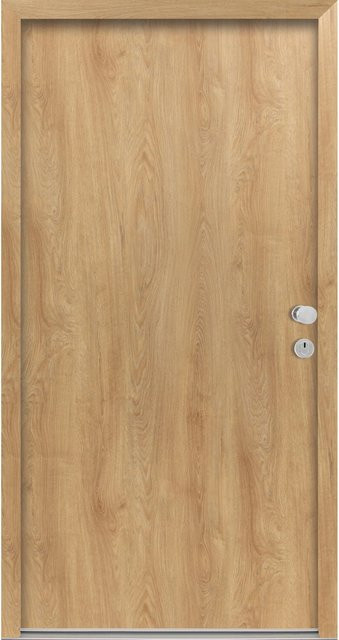 Splendoor Wohnungseingangstür BARI ACOUSTIC in Eiche braun, RC2 Schallschutz 44dB, Rechtsanschlag, Modernes Design nach Maß - Bild 1