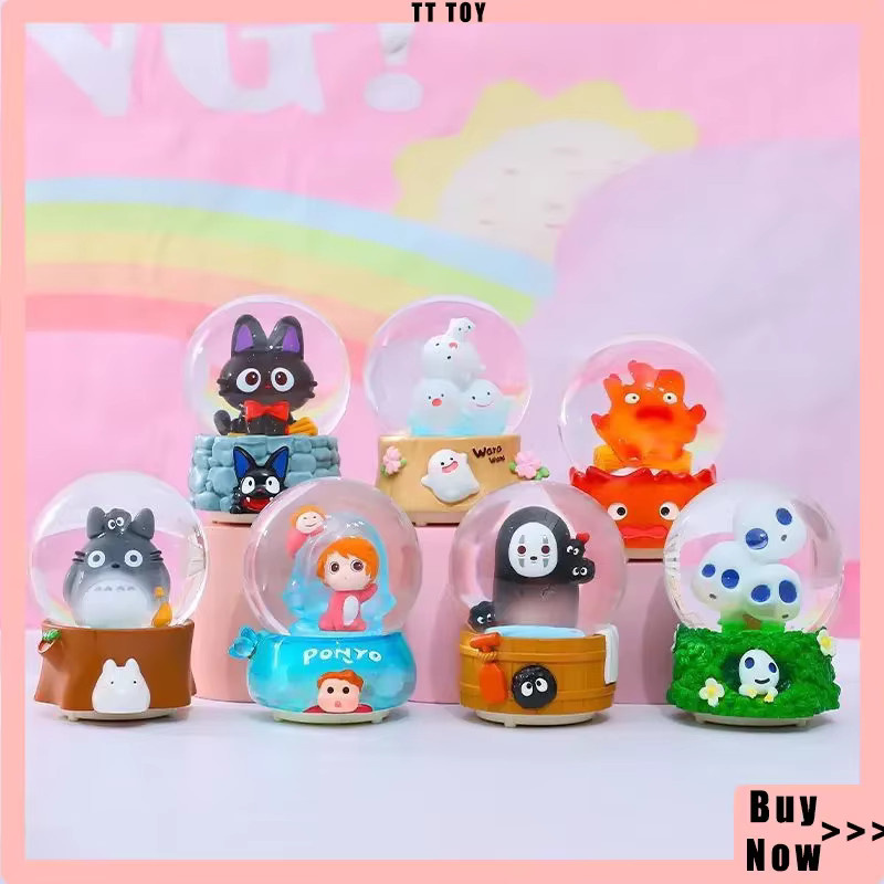 Bandai Hayao Miyazaki Elfen Kristallkugel Musikbox mit LED-Licht als buntes Desktop-Ornament in der Blindbox-Serie - Bild 2