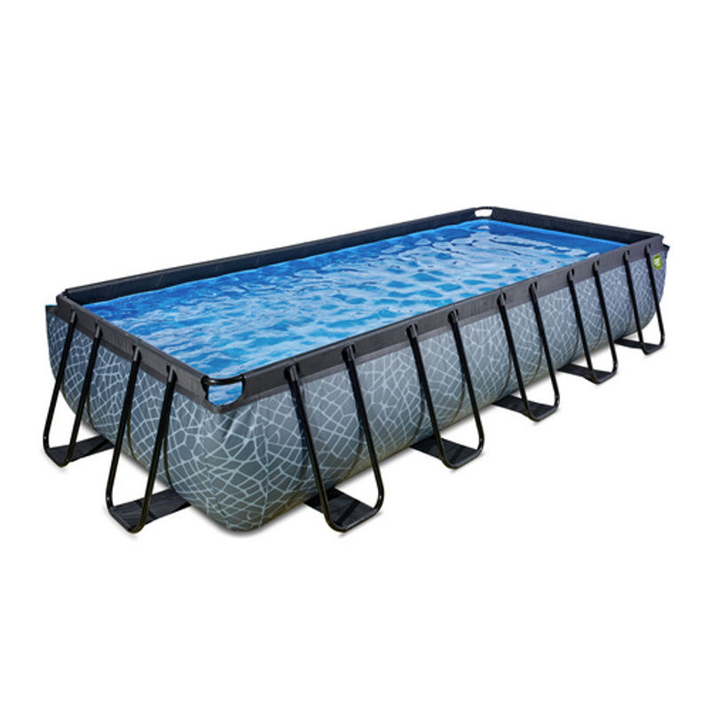 EXIT Stone Pool in Grau mit Filterpumpe, B/T/H: 540 x 250 x 100 cm - Bild 3