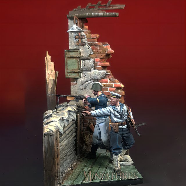 MEEKLION MODEL Modell Figur Kits, Militär, 1:35, Harz, zwei Personen, unmontiert und unbemalt - Bild 1