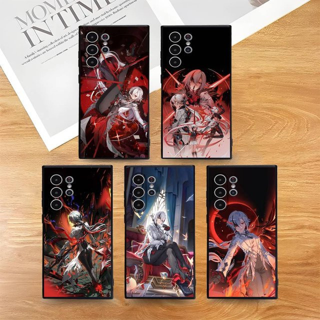 Arlecchino Genshin Impact Handyhülle für Samsung Galaxy S25 S24 S23 S22 S21 S20 Ultra Plus 5G Frosted Non-Slip Soft Cover - Bild 1