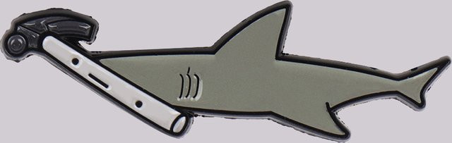 Ramulus Anstecknadel Hai-Emaille, Damen - Bild 1