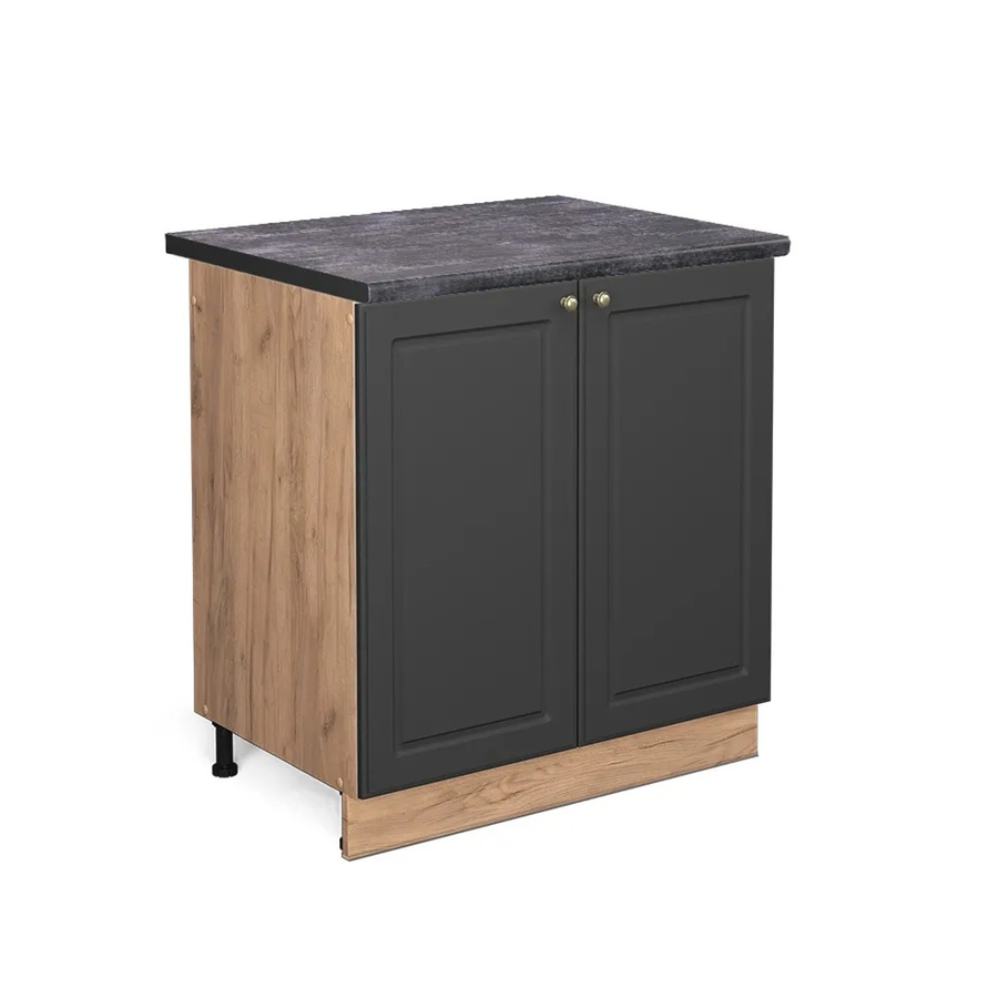 Vicco Spülenunterschrank Fame-Line in Anthrazit und Goldkraft Eiche, Wandmontage, B/T/H: 80 x 60 x 82 cm - Bild 2