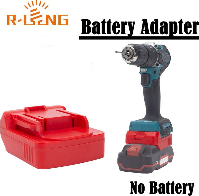 Akku-Adapter-Konverter von Parkside für Lidl X20V Team Lithium zu Makita 18V BL Li-Ion Elektrowerkzeuge, Farbe: Rot - Bild 1