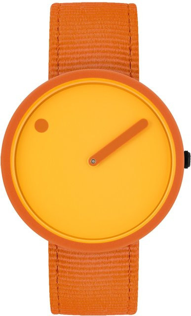 Picto Armbanduhr, Quarz, Kunststoff, Gelb, 40 mm, Unisex - Bild 1