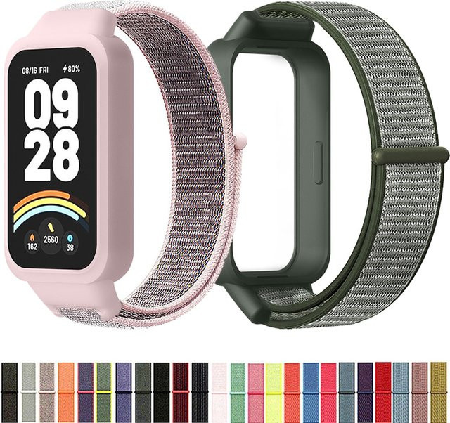 Xiaomi Uhrenarmband Nylon, Multicolor, Unisex, Redmi Band 3, Mi Band 9 - Bild 1