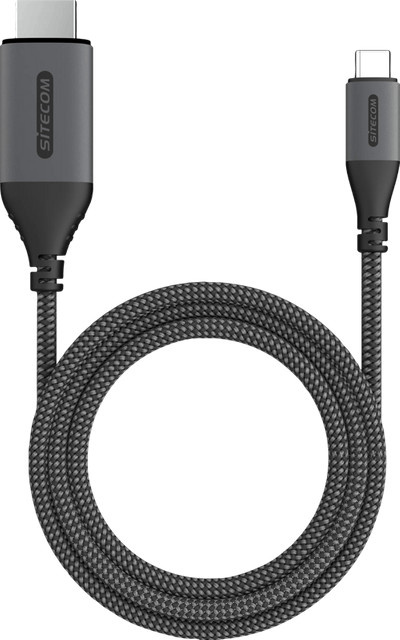 Sitecom USB-C auf HDMI 2.0 Adapter in Grau, 1,8 Meter - Bild 1