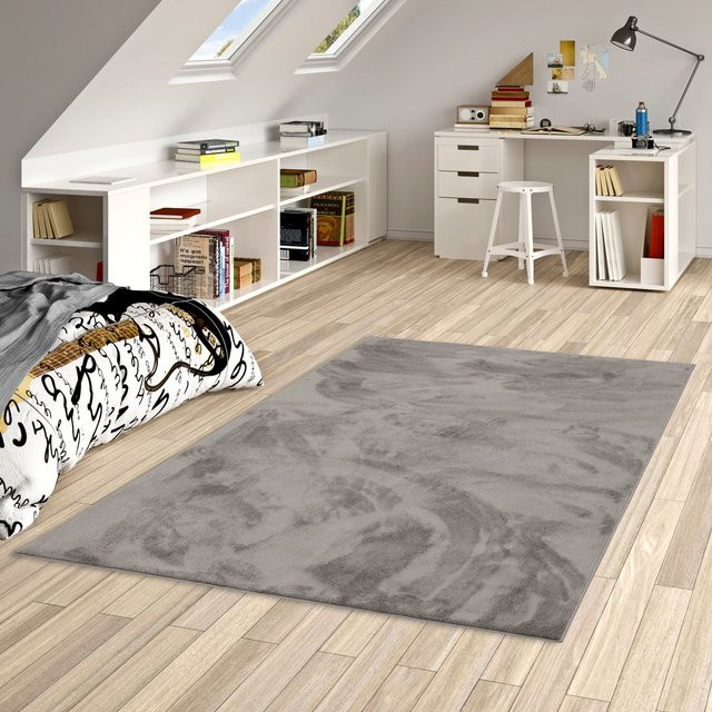 Pergamon Hochflor Langflor Teppich Melia Kids Super Soft, Grau, Polyester - Bild 1
