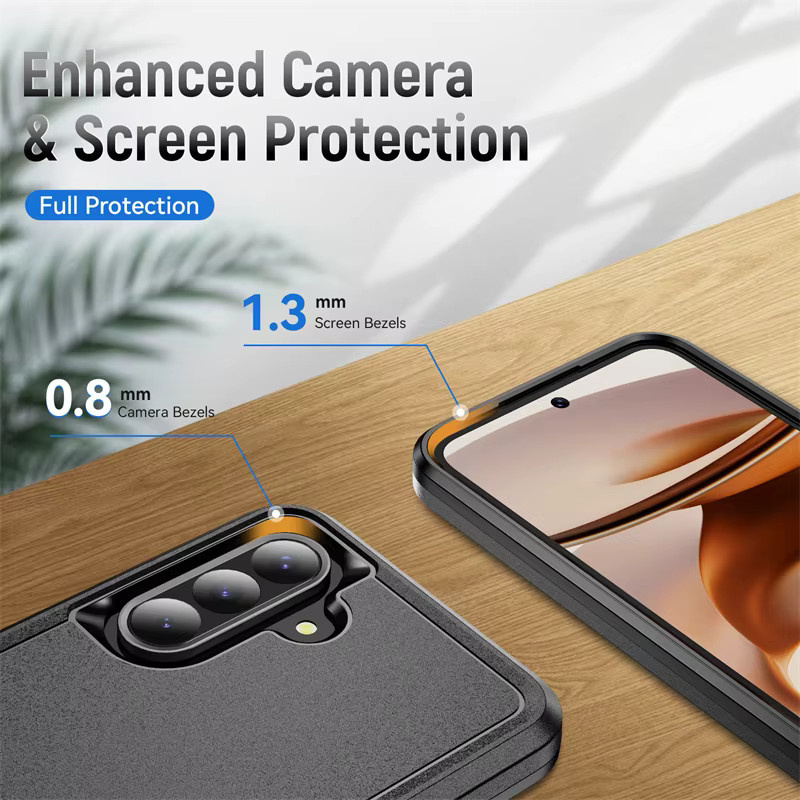 Robuste Rüstungshülle für Samsung Galaxy S25 Ultra S24 FE S23 S22 S21 Plus A56 A55 A54 A36 A26 A16 5G Schutzhülle aus hartem PC und TPU in Schwarz oder Lila - Bild 2
