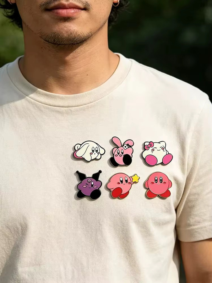 Bandai Kirby Anime Pin-Set, Emaille-Brosche, Anstecknadel - Bild 4