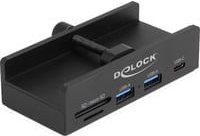 Delock USB Hub mit 5 Gbps Übertragungsrate, 2 x USB Typ-A, 1 x USB Typ-C und SD/Micro SD Slot, Schwarz - Bild 1