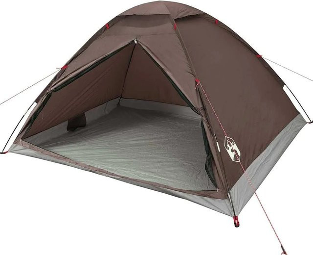 vidaXL Kuppel-Campingzelt für 4 Personen in Braun, wasserdicht - Bild 1