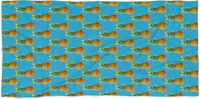 Hala Kahiki Ananas-Strandtuch im Tiki-Stil, weich und saugfähig - Bild 1