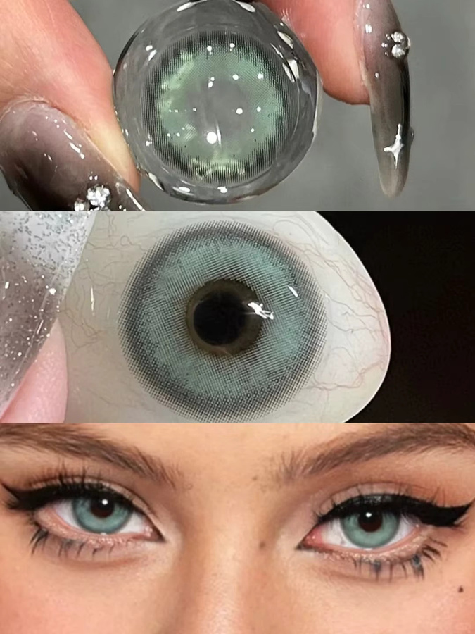 Bio-essence farbige Kontaktlinsen grün, 2 Linsen - Bild 4