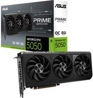 Asus GeForce RTX 5050 PRIME OC Grafikkarte, 8GB, Schwarz, DisplayPort und HDMI - Bild 1