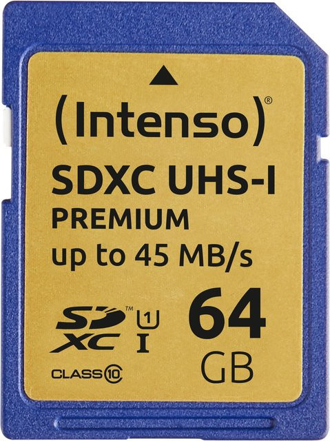 Intenso Premium SDXC-Speicherkarte 64 GB UHS-I Class 10 - Bild 2