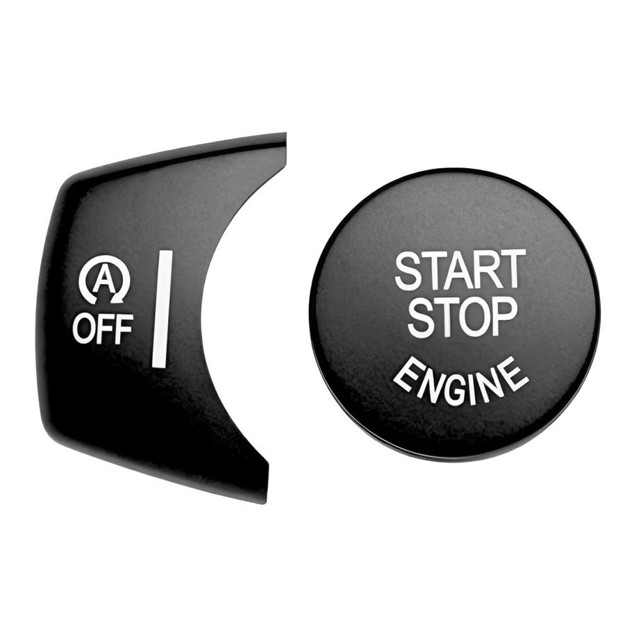 Zierleisten-Set für BMW 5er 6er 7er Serie X3 X4 zur Abdeckung von Handbremshebel, Schaltpanel und Start-Taste in Schwarz von angelguoguo - Bild 5