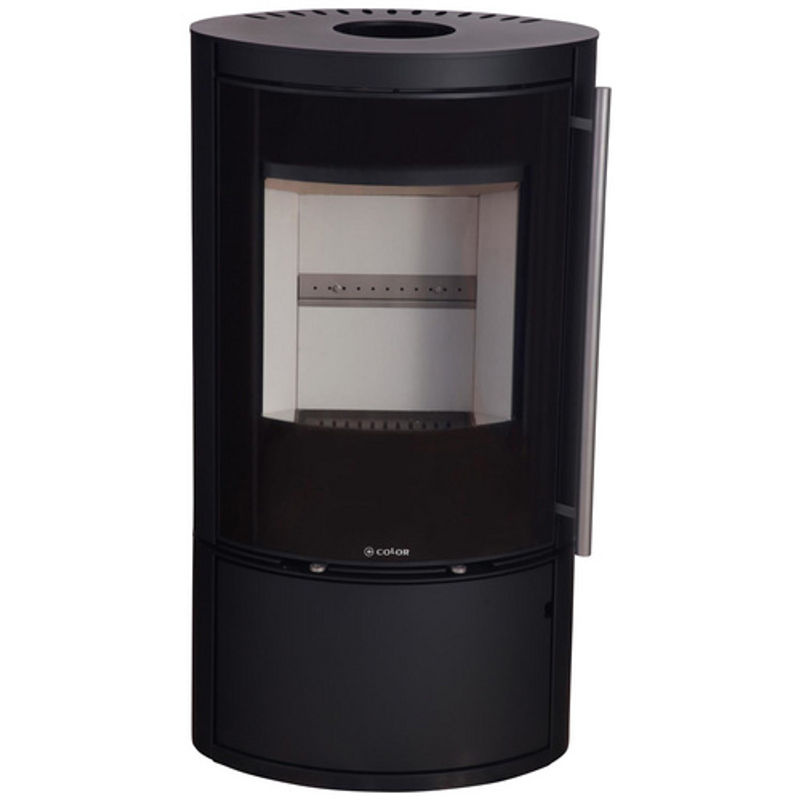 COLOR EMAJL Kaminofen Kolding in Schwarz aus Stahl mit 7 kW Leistung, B/T/H: 111,5 x 59,8 x 50,4 cm - Bild 2