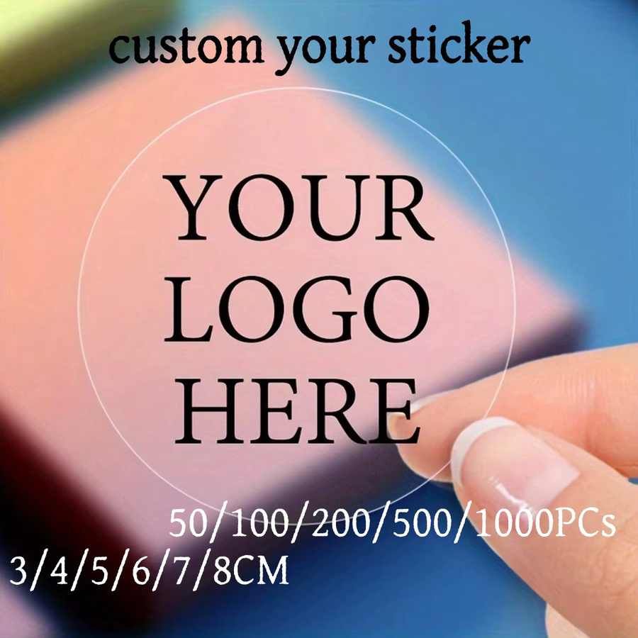 Personalisierte runde Aufkleber transparent mit individuellem Design, Durchmesser: 3 bis 8 cm - Bild 2