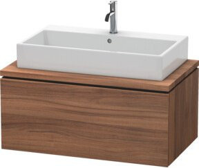 Duravit Waschtischunterschrank L-Cube in Nussbaum Natur Matt, B: 92 cm, T: 54,7 cm, H: 40 cm - Bild 1