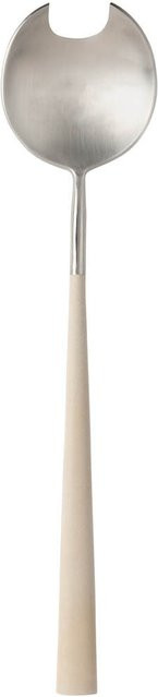Costa Nova Salatgabel Mito aus Edelstahl in Beige, 2er Pack - Bild 1