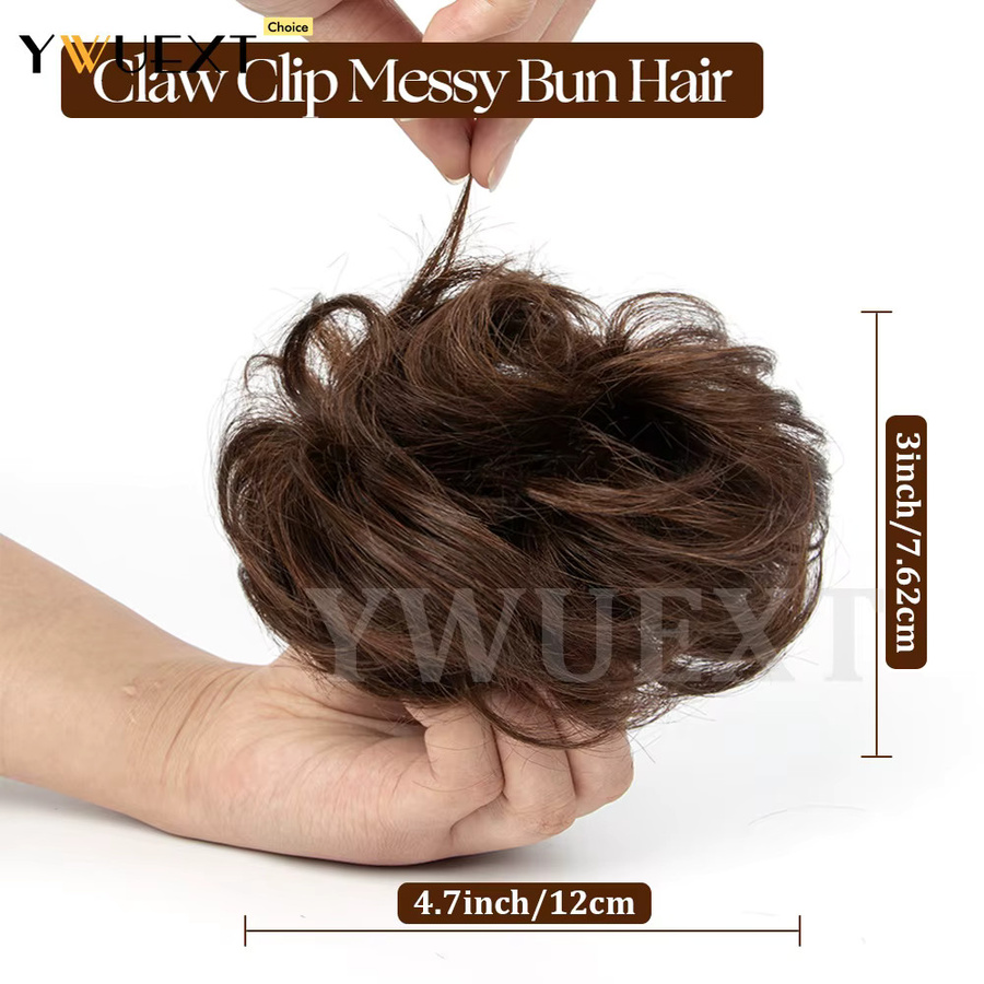 SPIKFN Clip-in-Haarknoten für lockiges Haar, Damen, 40 g - Bild 4