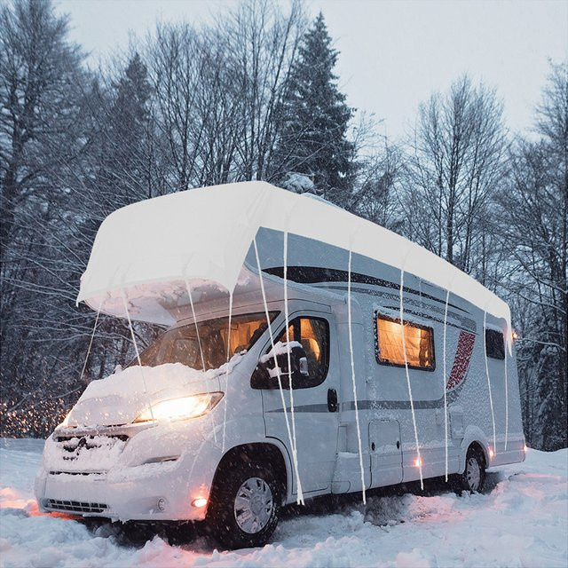BoFaCarry Wohnmobil Dachschutzhülle aus wasserdichtem 210D Oxford Polyester, Schwarz - Bild 1