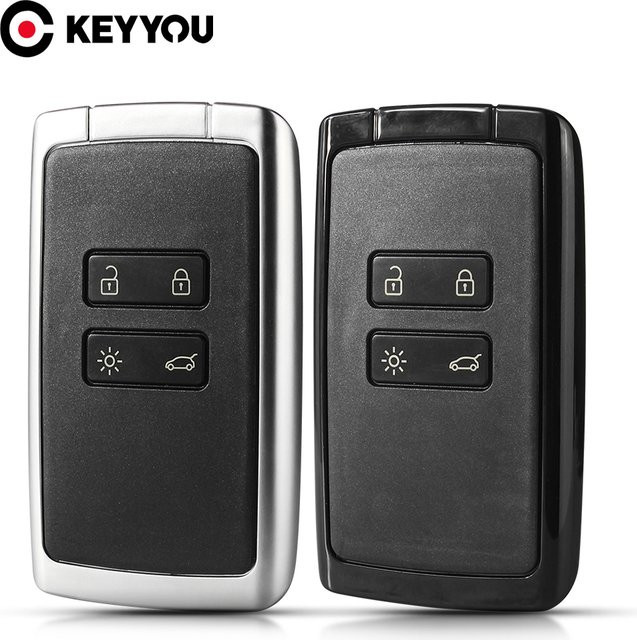KEYYOU Auto Schlüssel Gehäuse mit 4 Tasten für Renault Koleos, Kadjar, Megane, Clio, Scenic, Talisman und Captur Espace - Bild 1