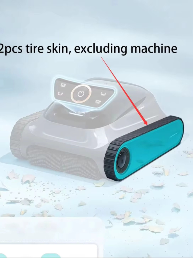 2 Stück Raupenketten für AIPER Scuba S1 Poolroboter zur Boden-, Wand- und Wasserlinienreinigung in Türkis - Bild 1