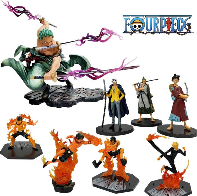 Bandai One Piece Roronoa Zoro Actionfigur, 10 cm, Einzelfigur - Bild 1