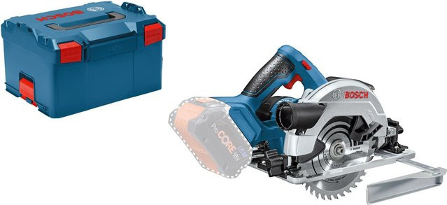 Bosch Professional Akku-Handkreissäge GKS 18V-57 G Solo in Blau, 18 V, mit 165 mm Sägeblatt - Bild 1